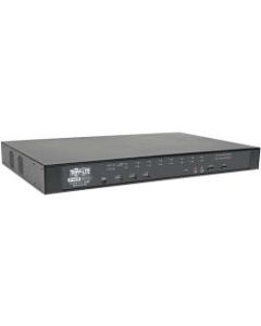 Tripp Lite Cat5 KVM Switch Over IP 16-Port w/Virtual Media 2 Users 1URM TAA - 16 Computer(s) - 1 Local User(s) - 1 Remote User(s) - 19 x Network (RJ-45) - 2 x PS/2 Port - 6 x USB1 x VGA - Rack-mountable, Desktop - 1U - TAA Compliant