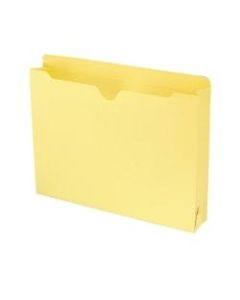 Smead Expanding Reinforced Top-Tab File Jackets, 2in Expansion, Letter Size, Yellow, Box Of 50