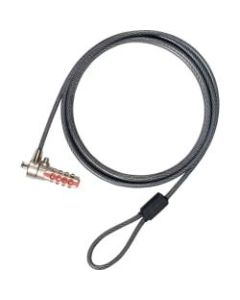 Targus DEFCON T-Lock Serialized Combo Cable Lock, 6.5ft