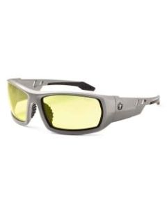 Ergodyne Skullerz Safety Glasses, Odin, Matte Gray Frame, Yellow Lens