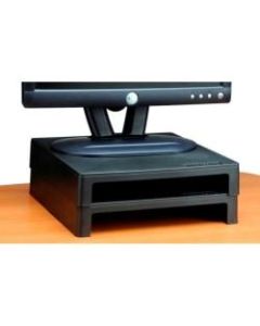 Vu Ryte Monitor Riser - 40 lb Load Capacity - 2in Height x 11in Width x 11in Depth - Graphite