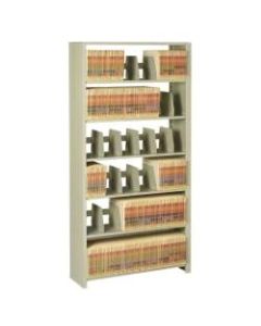 Tennsco Snap-Together Open Shelving Unit, 88inH x 48inW x 12inD, Sand