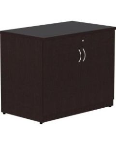 Lorell Essentials 36inW 2-Door Storage Cabinet, Espresso