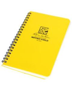 Rite in the Rain All-Weather Spiral Notebooks, Side, 4-5/8in x 7in, 64 Pages (32 Sheets), Yellow, Pack Of 12 Notebooks