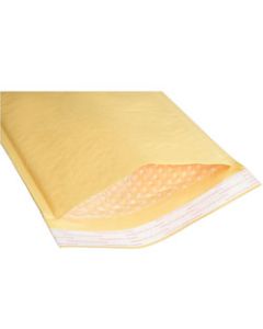 SKILCRAFT Kraft Lightweight Cushioned Mailers, 7 1/4in x 12in, Kraft, Pack Of 100 (AbilityOne 8105-00-117-9866)