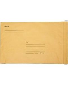 SKILCRAFT Kraft Lightweight Cushioned Mailers, 12 1/2in x 19in, Kraft, Pack Of 50 (AbilityOne 8105-00-117-9881)