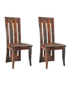 Coast to Coast Wood Dining Chairs, Sierra, Set Of 2 Chairs