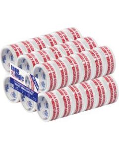 Tape Logic Mixed Merchandise Preprinted Carton Sealing Tape, 3in Core, 2in x 55 Yd., Red/White, Pack Of 36