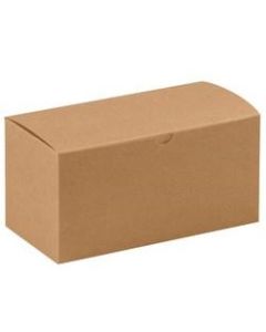 Office Depot Brand Gift Boxes, 9inL x 4 1/2inW x 4 1/2inH, 100% Recycled, Kraft, Case Of 100