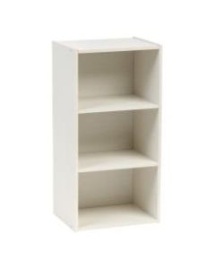 IRIS 29inH 3-Cube Modular Storage Shelf, White