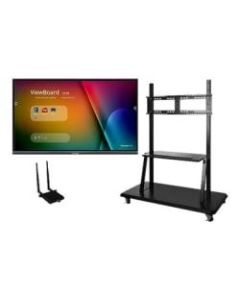 ViewSonic ViewBoard IFP8650-E2 Interactive Flat Panel Education Bundle with Trolley Cart - 86in Diagonal Class (86in viewable) LED-backlit LCD display - interactive - with touchscreen (multi touch) - 4K UHD (2160p) 3840 x 2160