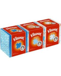 Kleenex Anti-Viral 3-Ply Facial Tissue, White, 68 Sheets Per Box, Carton Of 12