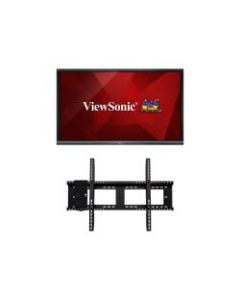 ViewSonic ViewBoard IFP8650 Interactive Flat Panel - 86in Diagonal Class (86in viewable) LED-backlit LCD display - interactive - with touchscreen (multi touch) - 4K UHD (2160p) 3840 x 2160 - with ViewSonic WMK-047-2 Wall Mount