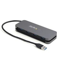 StarTech.com 4 Port USB 3.0 Hub, 4x USB-A, 5Gbps Laptop/Desktop USB Type-A Hub, USB Bus Powered, 11in Long Cable with Cable Management