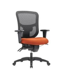 WorkPro 9500XL Series Ergonomic Mesh/Premium Fabric Mid-Back Big & Tall Chair, Black/Tangerine