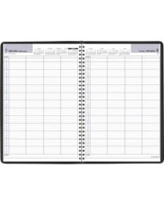 AT-A-GLANCE DayMinder Daily 4-Person Group Appointment Book, 8in x 11in, Black, January To December 2022, G56000