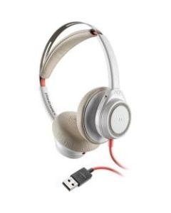 Plantronics Blackwire 7225 Headset - Stereo - USB Type A - Wired - 32 Ohm - 20 Hz - 20 kHz - Over-the-head - Binaural - Supra-aural - Noise Cancelling, Omni-directional Microphone - Noise Canceling - White