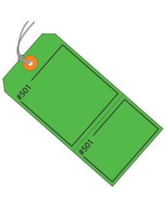 Office Depot Brand Claim Tags, 100% Recycled, 4 3/4in x 2 3/8in, Green, Case Of 1,000