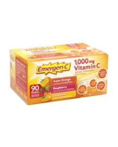 Emergen-C Vitamin C Dietary Supplement Drink Mix, Variety, Case Of 90 Packs