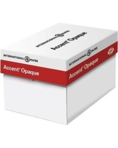 International Paper Accent Opaque Digital Smooth Multipurpose Paper, Legal Size (8-1/2in x 14in), 60 Lb, White, 500 Sheets Per Ream, Case Of 10 Reams
