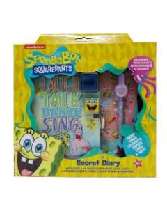 Inkology 6-Piece Diary Sets, SpongeBob Squarepants, 120 Pages (60 Sheets), Pack Of 6 Sets