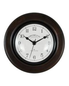FirsTime & Co. Evans Wall Clock, Espresso