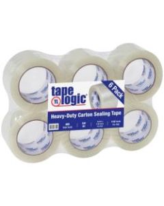 Tape Logic Acrylic Sealing Tape, 3in Core, 3in x 110 Yd., Clear, Pack Of 6
