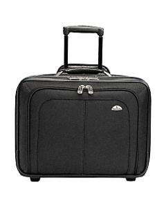 Samsonite Zip Away Ballistic Rolling Notebook Case, 13in x 17.25in x 7.5in, Black