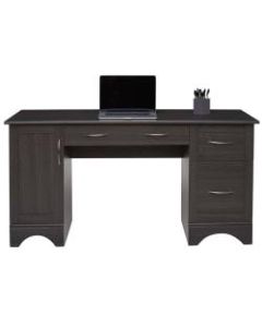Realspace Pelingo 60inW Computer Desk, Dark Gray