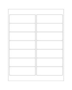 Office Depot Brand Weather-Resistant Laser Labels, LL259WR, 4in x 1 1/3in, White, Case Of 1,400