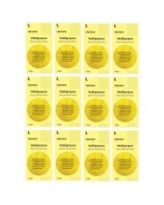 Tronex Multipurpose Flock-Lined Latex Gloves, Large, Yellow, 24 Per Pack, Case Of 12 Packs