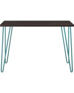 Ameriwood Home Owen Retro Desk, Espresso/Teal