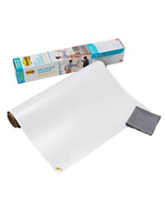 Post it Non-Magnetic Dry-Erase Whiteboard Surface, 24in x 36in, White