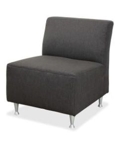 Lorell Fuze Modular Armless Lounge Chair, Upholstered, Brown