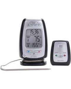 AcuRite Digital Meat Thermometer & Timer with Pager - Timer, Heat Resistant, Clock, Cord Management - For Meat, Kitchen, Food, Oven, Grill, Fryer, Cooker, Smoker, Barbecue