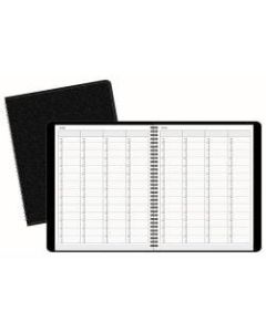 Office Depot Brand Undated Daily Planner, 8 1/2in x 11in, Black