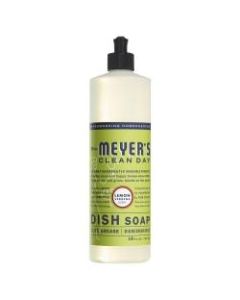 Mrs. Meyers Clean Day Dishwashing Soap, Lemon Scent, 16 Oz Bottle, Case Of 6
