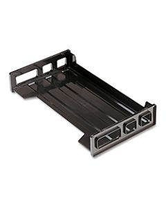 OIC Side-Loading Stackable Desk Tray, Legal Size, Black
