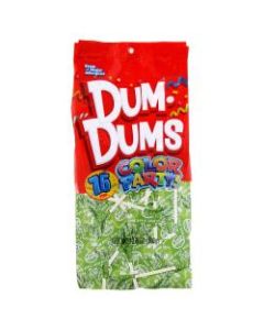 Dum Dums Sour Apple Lollipops, Party Bright Green Color, 12.8 Oz, Bag Of 75, Pack Of 2 Bags
