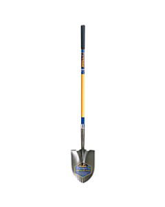 Jackson Kodiak Round-Point Serrated Shovel with Fiberglass Handle, 8-3/4in Width Blade