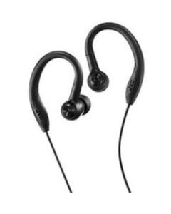 JVC Sweat Proof Sports Design - Stereo - Black - Mini-phone - Wired - Earbud, Over-the-ear - Binaural - In-ear - 3.94 ft Cable