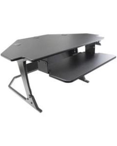 SKILCRAFT Corner Standing Workstation, Black (AbilityOne 7110-0169-5299)