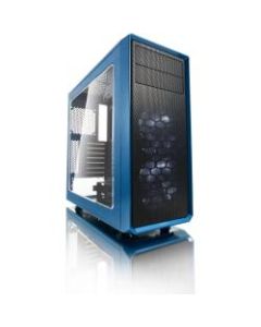 Fractal Design Focus G Computer Case with Windowed Side Panel - Mid-tower - Petrol Blue - Steel - 5 x Bay - 2 x 4.72in x Fan(s) Installed - ATX, Micro ATX, ITX Motherboard Supported - 6 x Fan(s) Supported
