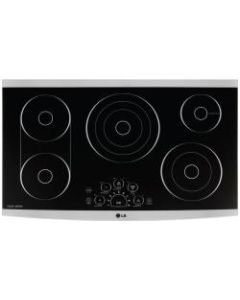 LG Studio LSCE365ST Electric Cooktop - Glass Ceramic Cooktop - Black, Stainless Steel