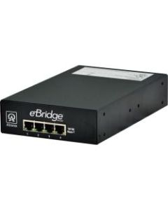Altronix EBRIDGE4PCRM Video Extender Receiver - 4 Input Device - 1640.42 ft Range - 4 x Network (RJ-45) - Twisted Pair, Coaxial