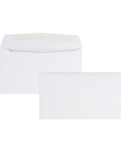 Quality Park #6 Business Envelopes, Gummed Seal, White, Box Of 500