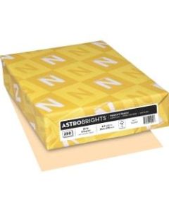Astrobrights Laser/Inkjet Printable Multipurpose Card Stock, Letter Size (8 1/2in x 11in) 65 lb, Peach, Pack Of 250