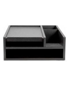 Mind Reader 5-Section Desktop Phone Organizer, 7-1/2inH x 13-3/4inW x 10-1/2inD, Black
