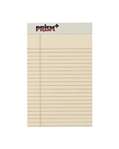 TOPS Prism+ Color Writing Pads, 5in x 8in, Legal Ruled, 50 Sheets, Ivory, Pack Of 12 Pads