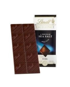 Lindt Excellence Touch Of Sea Salt Chocolate Bars, 3.5 Oz, Pack Of 12 Bars